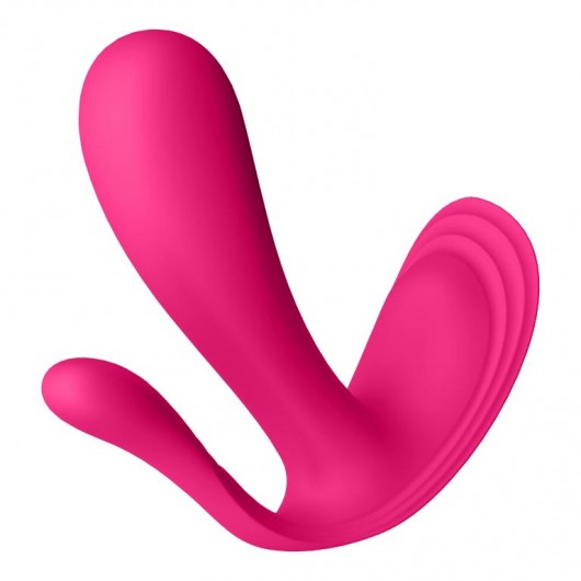 Розовый анально-вагинальный вибромассажер Top Secret+ - Satisfyer