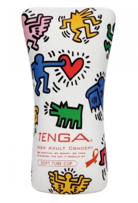Мастурбатор-туба Keith Haring Soft Tube CUP - Tenga - в Оренбурге купить с доставкой