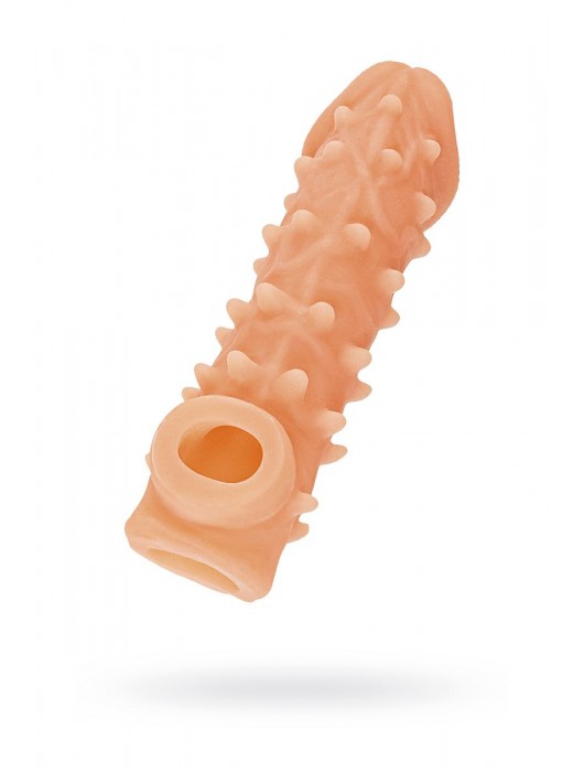 Телесная закрытая насадка с пупырышками Cock Sleeve Size S - 13,8 см. - KOKOS - в Оренбурге купить с доставкой