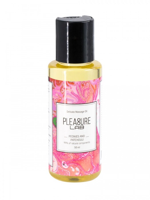 Массажное масло Pleasure Lab Delicate с ароматом пиона и пачули - 50 мл. - Pleasure Lab - купить с доставкой в Оренбурге