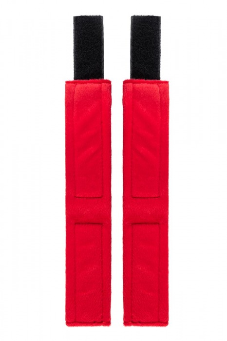 Красно-черные велюровые оковы Anonymo - ToyFa - купить с доставкой в Оренбурге