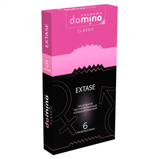 Презервативы с точками и рёбрышками DOMINO Classic Extase - 6 шт. - Domino - купить с доставкой в Оренбурге