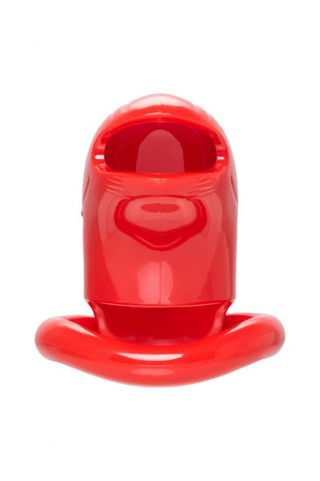 Красный мужской пояс верности из пластика - ToyFa - купить с доставкой в Оренбурге