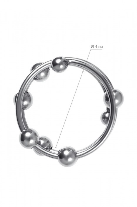 Большое металлическое кольцо под головку пениса - ToyFa - купить с доставкой в Оренбурге