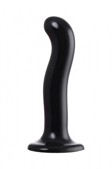 Черный стимулятор для пар P G-Spot Dildo Size L - 19 см. - Strap-on-me - в Оренбурге купить с доставкой