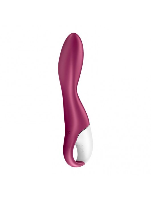 Малиновый вибромассажер для стимуляции G-точки Heated Thrill - 20,6 см. - Satisfyer