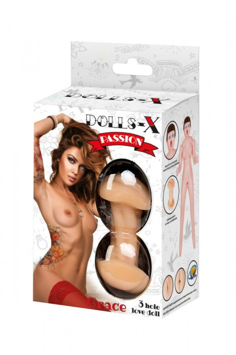 Надувная секс-кукла с тремя любовными отверстиями - ToyFa - в Оренбурге купить с доставкой