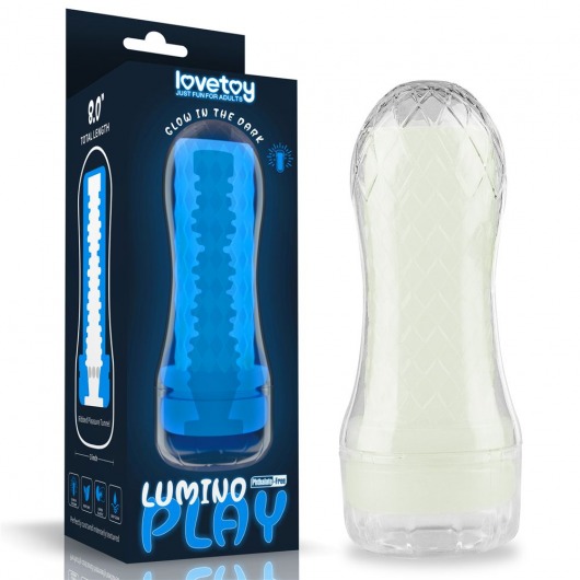 Светящийся в темноте мастурбатор Lumino Play Masturbator Ribbed - Lovetoy - в Оренбурге купить с доставкой