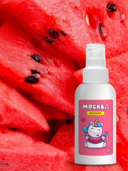 Универсальная смазка с ароматом арбуза  Москва Вкусная  - 100 мл. - Москва - купить с доставкой в Оренбурге