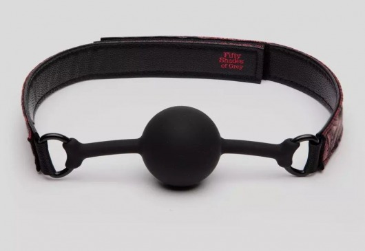 Кляп-шар на двусторонних ремешках Reversible Silicone Ball Gag - Fifty Shades of Grey - купить с доставкой в Оренбурге