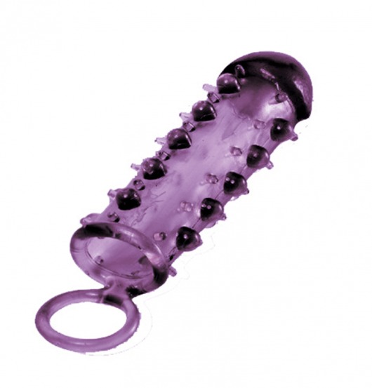 Закрытая фиолетовая насадка с пупырышками SAMURAI PENIS SLEEVE PURPLE - 14,5 см. - NMC - в Оренбурге купить с доставкой