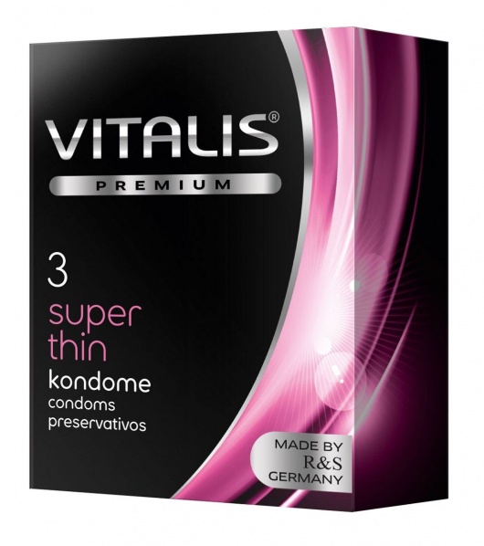 Ультратонкие презервативы VITALIS PREMIUM super thin - 3 шт. - Vitalis - купить с доставкой в Оренбурге
