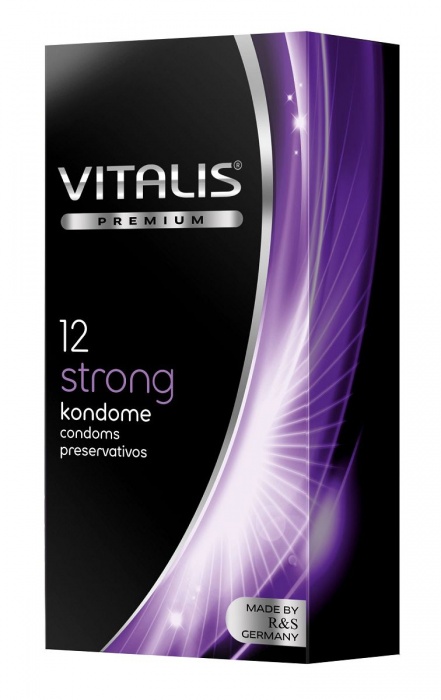 Презервативы с утолщённой стенкой VITALIS PREMIUM strong - 12 шт. - Vitalis - купить с доставкой в Оренбурге