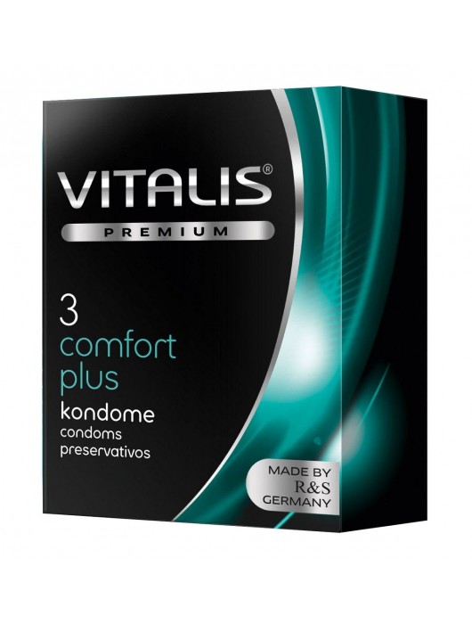 Контурные презервативы VITALIS PREMIUM comfort plus - 3 шт. - Vitalis - купить с доставкой в Оренбурге