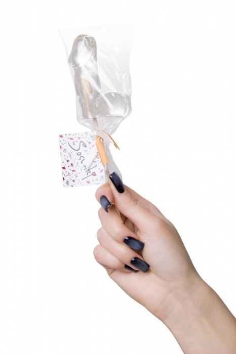 Прозрачный леденец в форме фаллоса со вкусом пина колады - Sosuчki - купить с доставкой в Оренбурге