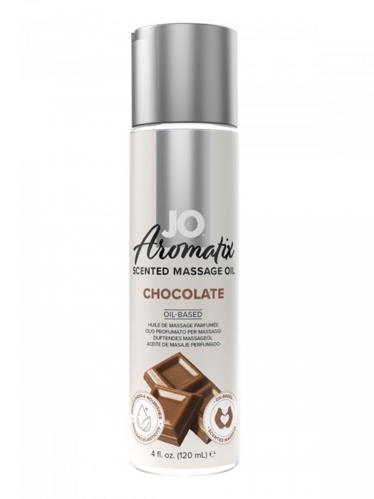 Массажное масло JO Aromatix Massage Oil Chocolate с ароматом шоколада - 120 мл. - System JO - купить с доставкой в Оренбурге