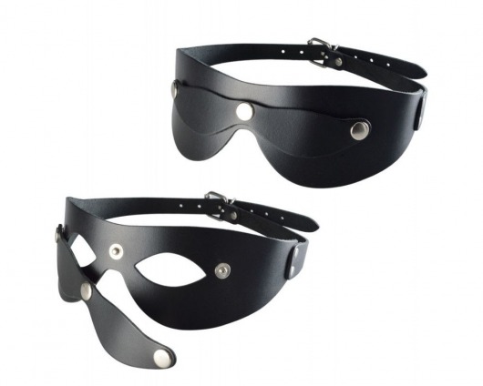 Черная кожаная маска  Новичок - Sitabella - купить с доставкой в Оренбурге