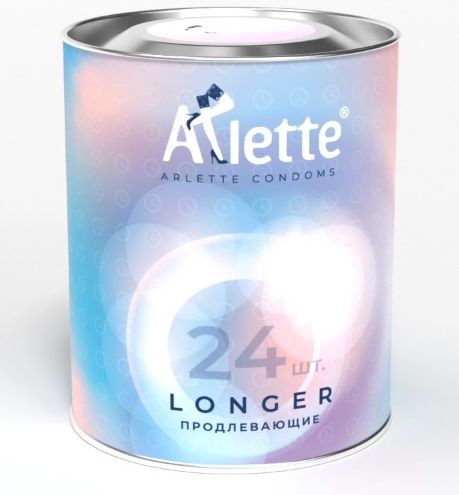 Презервативы Arlette Longer с продлевающим эффектом - 24 шт. - Arlette - купить с доставкой в Оренбурге