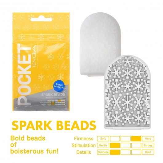 Карманный мастурбатор Spark Beads - Tenga - в Оренбурге купить с доставкой