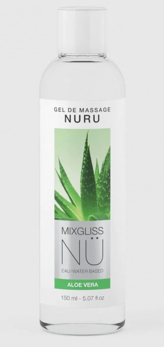 Массажный гель на водной основе Mixgliss NU Aloe Vera - 150 мл. - Strap-on-me - купить с доставкой в Оренбурге