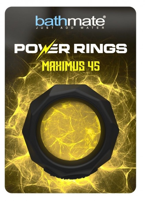 Черное эрекционное кольцо Maximus 45 - Bathmate - в Оренбурге купить с доставкой