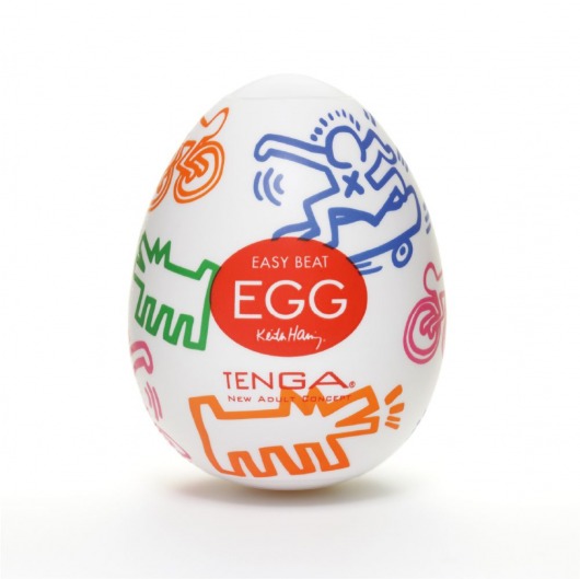 Мастурбатор-яйцо Keith Haring EGG STREET - Tenga - в Оренбурге купить с доставкой