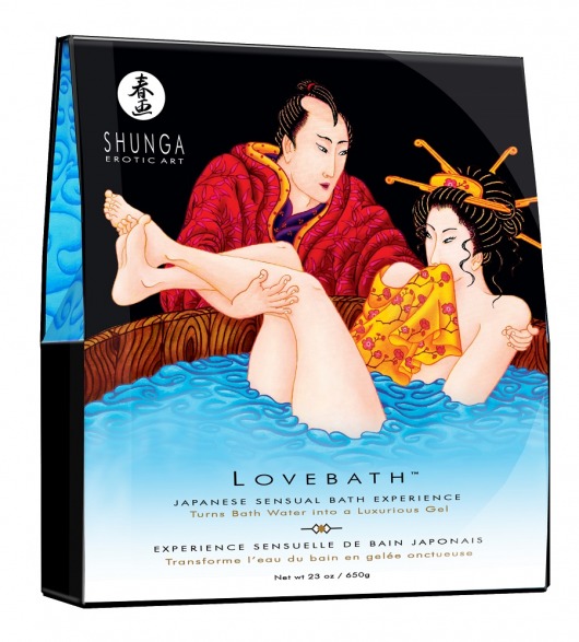 Соль для ванны Lovebath Ocean temptation, превращающая воду в гель - 650 гр. - Shunga - купить с доставкой в Оренбурге