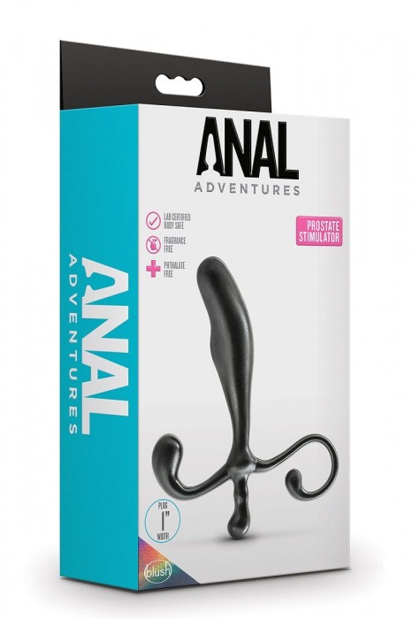 Черный стимулятор простаты Prostate Stimulator - 12,7 см. - Blush Novelties - в Оренбурге купить с доставкой