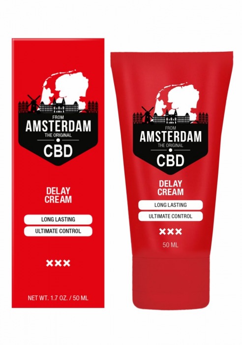 Крем-пролонгатор CBD from Amsterdam Delay Cream - 50 мл. - Shots Media BV - купить с доставкой в Оренбурге