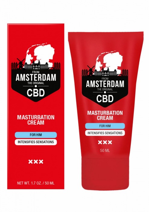 Крем для мастурбации для мужчин CBD from Amsterdam Masturbation Cream For Him - 50 мл. - Shots Media BV - купить с доставкой в Оренбурге