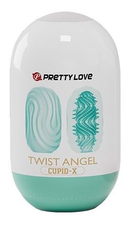 Бирюзовый мастурбатор-яйцо Twist Angel - Baile - в Оренбурге купить с доставкой