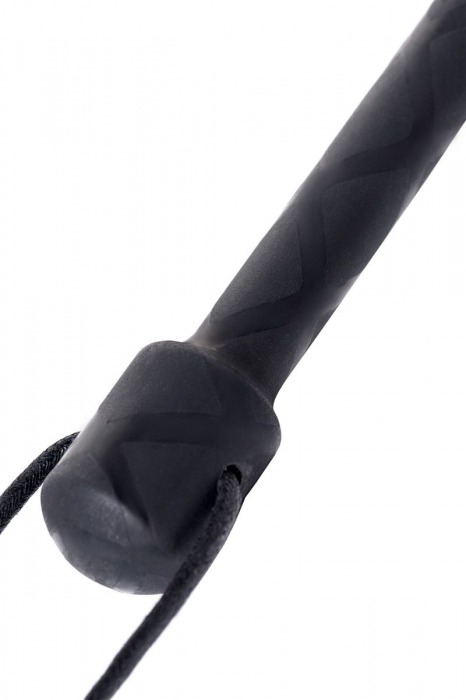 Чёрный стек с совой на кожаном наконечнике - 24 см. - ToyFa - купить с доставкой в Оренбурге