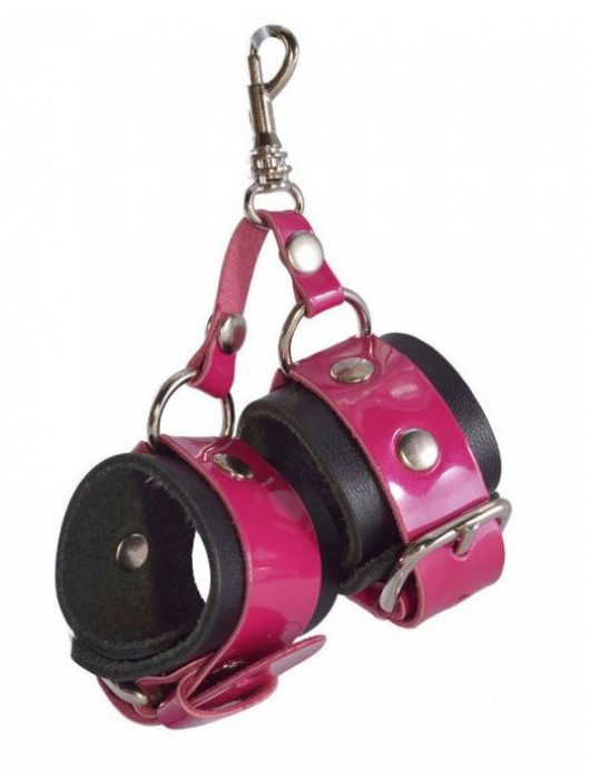 Розово-черный брелок  Наручники - Sitabella - купить с доставкой в Оренбурге