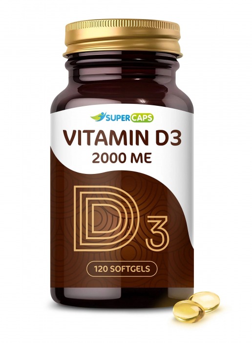 Пищевая добавка SuperCaps VITAMIN D3 2000 ME - 120 капсул - SuperCaps - купить с доставкой в Оренбурге