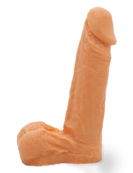 Реалистичный фаллоимитатор с мошонкой на трусиках Харнесс - 16,5 см. - LOVETOY (А-Полимер) - купить с доставкой в Оренбурге