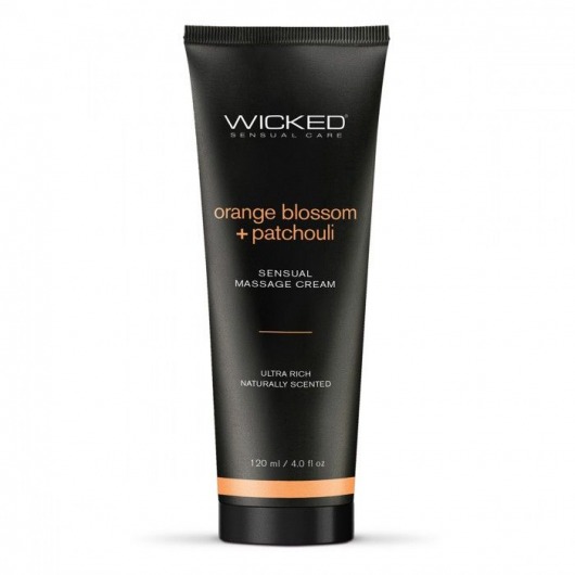 Массажный легкий крем WICKED Orange Blossom plus Patchouli - 120 мл. - Wicked - купить с доставкой в Оренбурге