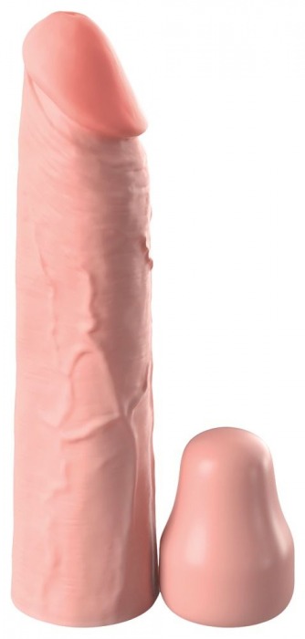 Телесная насадка-удлинитель 1 Inch Silicone X-tension - 17,8 см. - Pipedream - в Оренбурге купить с доставкой