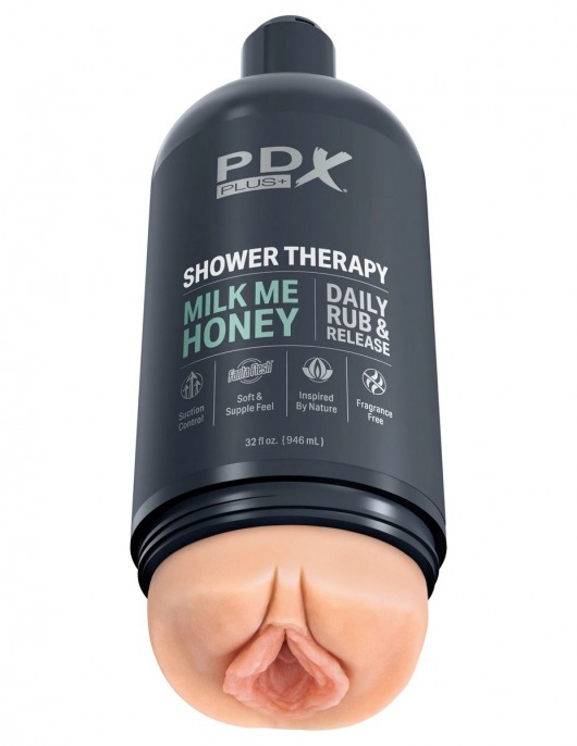 Телесный мастурбатор-вагина Shower Therapy Milk Me Honey - Pipedream - в Оренбурге купить с доставкой