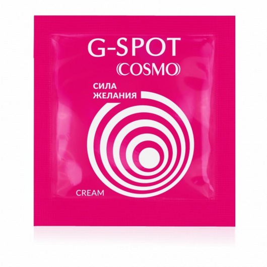 Стимулирующий интимный крем для женщин Cosmo G-spot - 2 гр. - Биоритм - купить с доставкой в Оренбурге