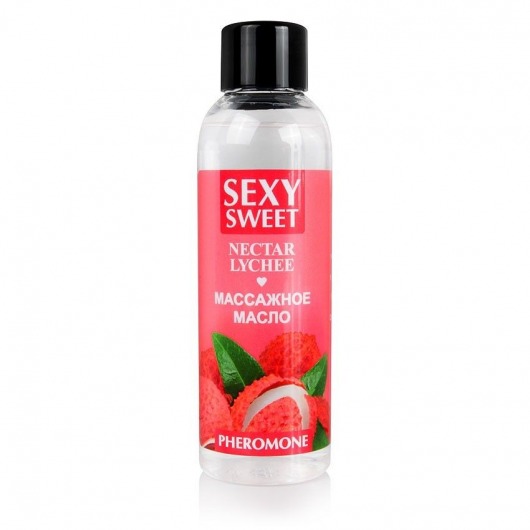 Массажное масло Sexy Sweet Nectar Lychee с феромонами и ароматом личи - 75 мл. - Биоритм - купить с доставкой в Оренбурге