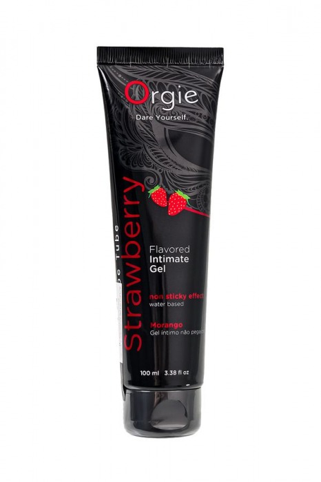 Интимный гель на водной основе Lube Tube Strawberry с клубничным вкусом - 100 мл. - ORGIE - купить с доставкой в Оренбурге