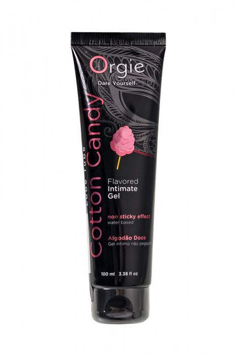 Интимный гель на водной осное Lube Tube Cotton Candy со вкусом сахарной ваты - 100 мл. - ORGIE - купить с доставкой в Оренбурге