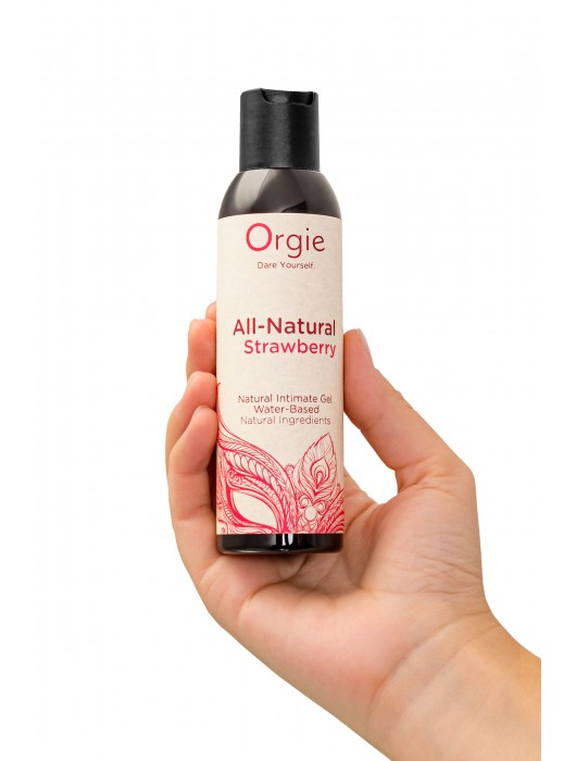 Интимный гель на водной основе All-Natural Strawberry с ароматом клубники - 150 мл. - ORGIE - купить с доставкой в Оренбурге