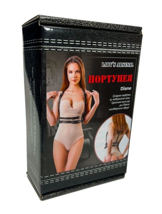 Изящная портупея из натуральной кожи Diane - БДСМ Арсенал - купить с доставкой в Оренбурге