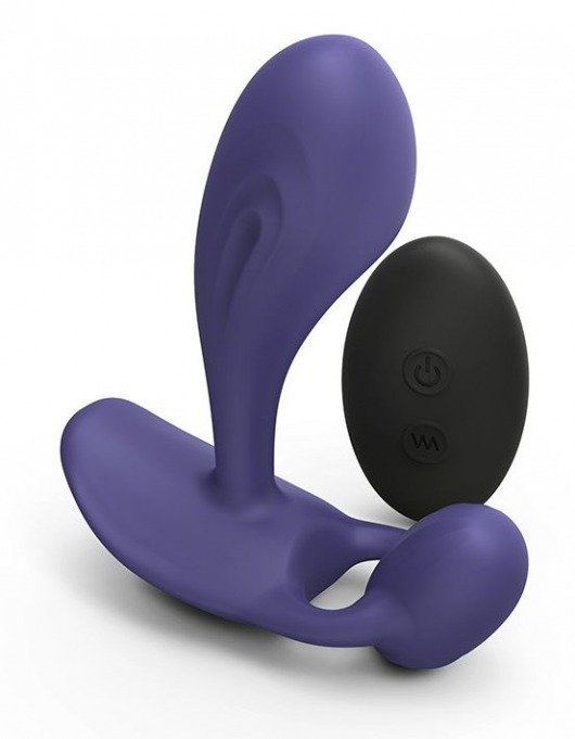 Темно-синий вибромассажер Witty P G Vibrator with Remote Control - Love to Love - в Оренбурге купить с доставкой
