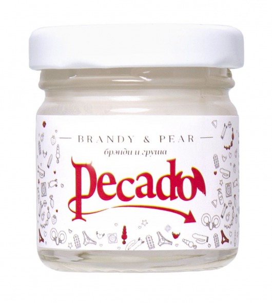 Массажная свеча Brandy   Pear - 35 мл. - Pecado - купить с доставкой в Оренбурге