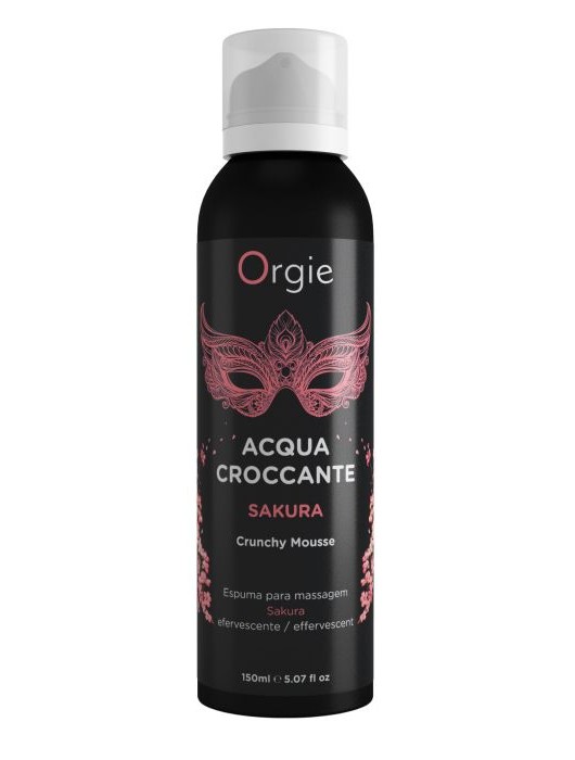 Хрустящая пенка для массажа Orgie Acqua Croccante Sakura с ароматом сакуры - 150 мл. - ORGIE - купить с доставкой в Оренбурге