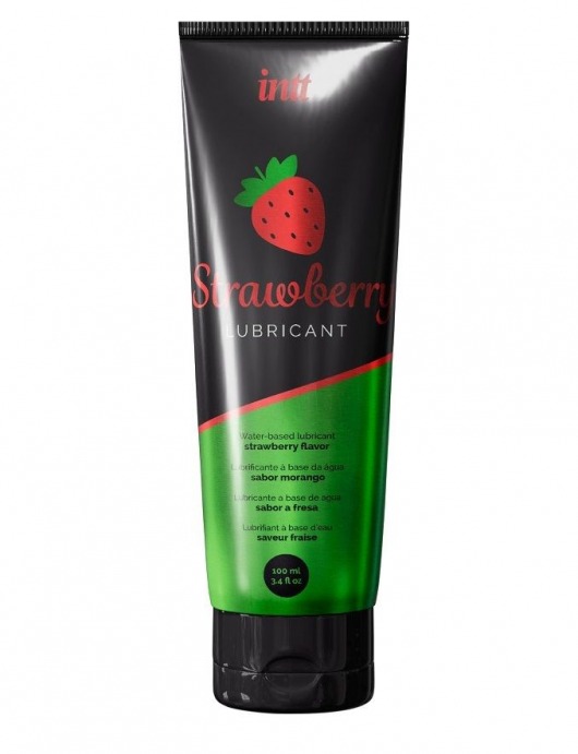 Смазка на водной основе с ароматом клубники Strawberry Lubricant - 100 мл. - INTT - купить с доставкой в Оренбурге