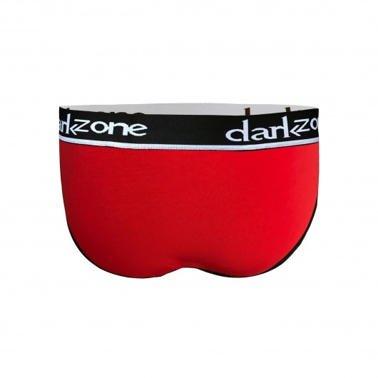 Красные мужские трусы-брифы с вырезом - Darkzone купить с доставкой