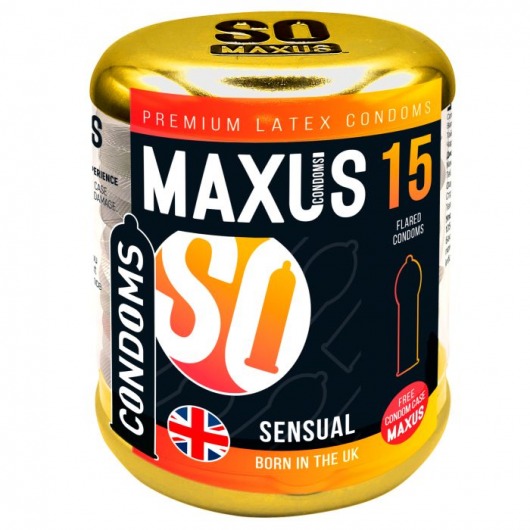 Презервативы анатомической формы Maxus Sensual - 15 шт. - Maxus - купить с доставкой в Оренбурге